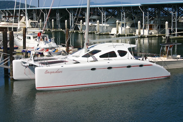 Bayadere is a new 38' catamaran ( Spirited 380 ) from the Australian 